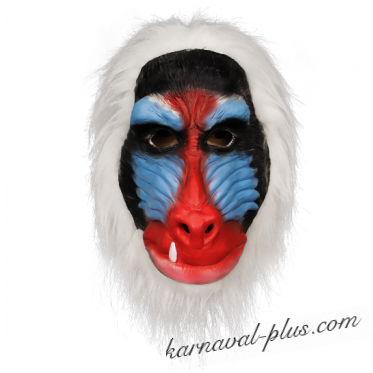 Карнавальная маска Бабуин, латекс